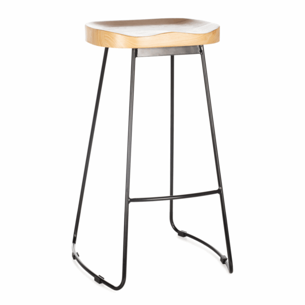 Banqueta Alta Assento Madeira