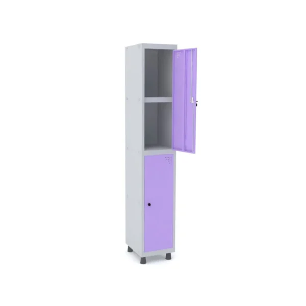 Roupeiro de Aço 2 Portas Prateleira Interna