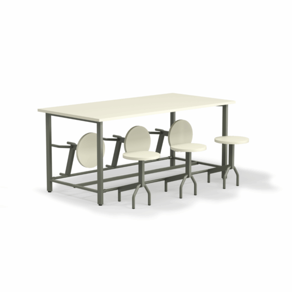 Mesa Refeitório com Assentos Escamoteáveis